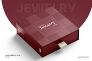 Sliding Jewelry Gift Box Mockup, a Packaging Mockup by Ram Studio LLC (Thumbnail 3 of 12)