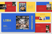 Loba : Food Service Google Slides, a Presentation Template by Punkl Camp (Thumbnail 1 of 15)