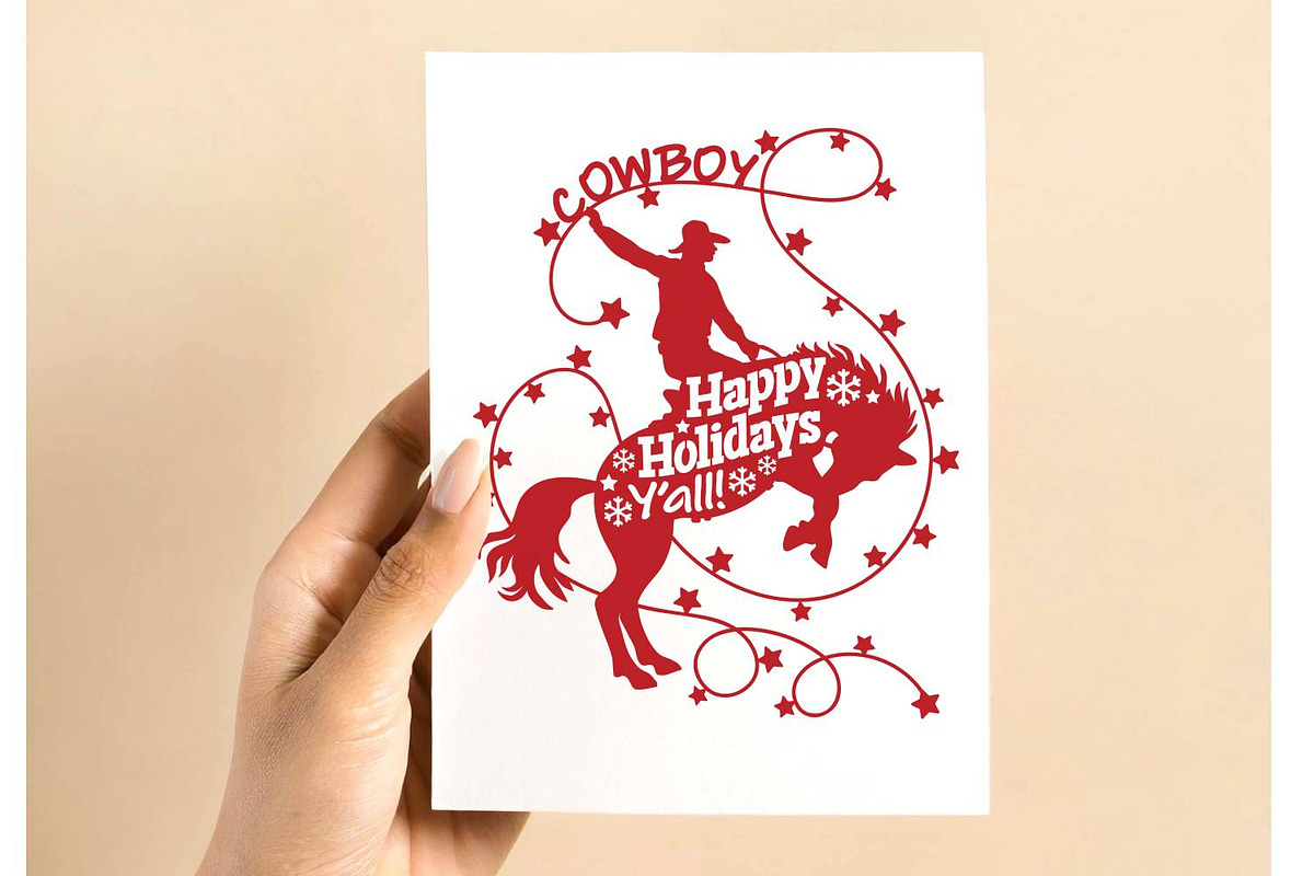 Cowboy Christmas SVG Bundle Design, a Graphic by TanchaArt (Photo 8 of 11)