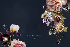 Vintage Floral Clip Art: Renaissance