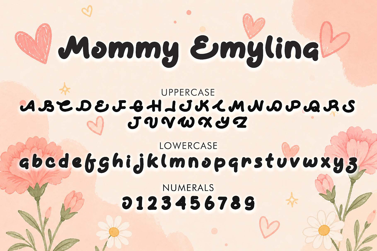 Mommy Emylina, a Handwritten Font by Yoga Letter (Photo 4 of 5)
