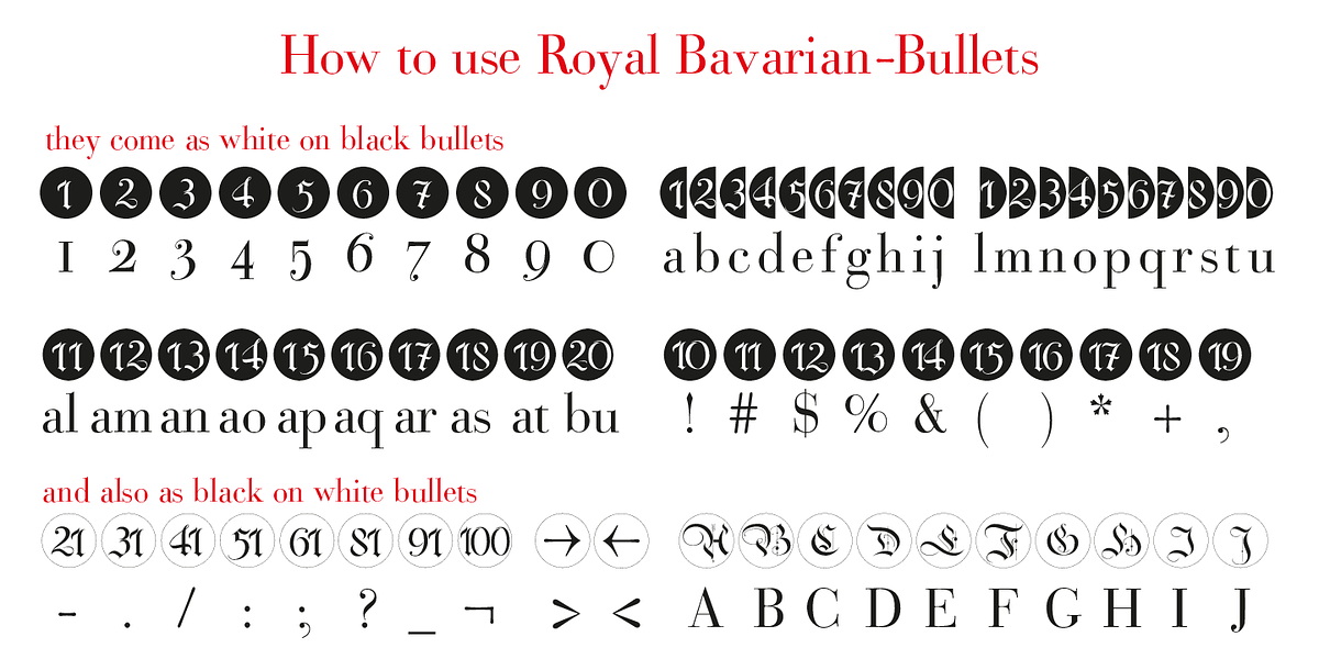 Bullets, a Symbol Font by Wiescher-Design (Photo 12 of 14)