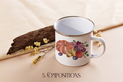 Dramatic Autumn Magenta Flowers, a Seasonal Illustration by Catch the Dream Art (Thumbnail 5 of 8)
