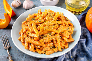 Creamy Pumpkin casarecce Pasta, a Food & Drink Photo by Rimma