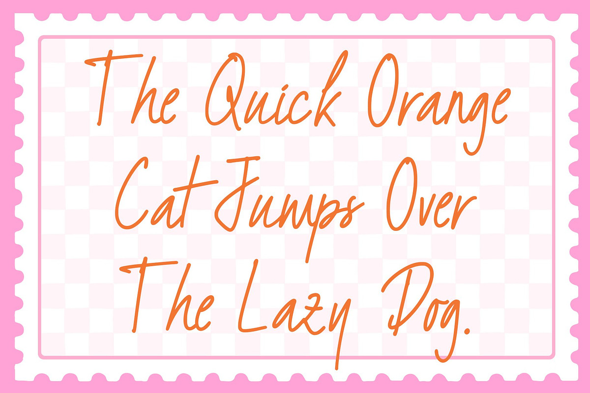 CS Valoria – Handwritten Script Font, a Script Font by Craft Supply Co. (Photo 5 of 8)