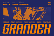 Grandex - Sport Font, a Sans Serif Font by RagamKata (Thumbnail 1 of 12)