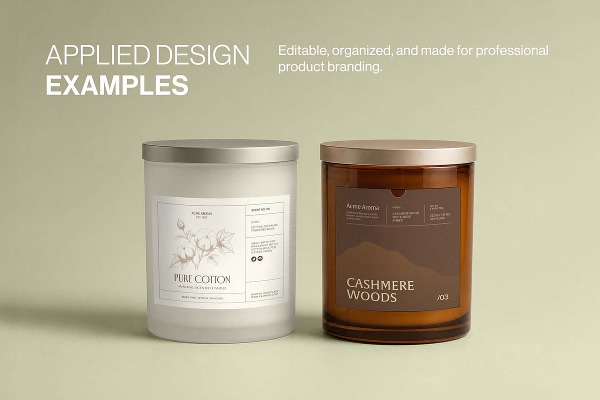 Label Template Set, a Packaging Mockup by BrandPacks (Photo 11 of 14)