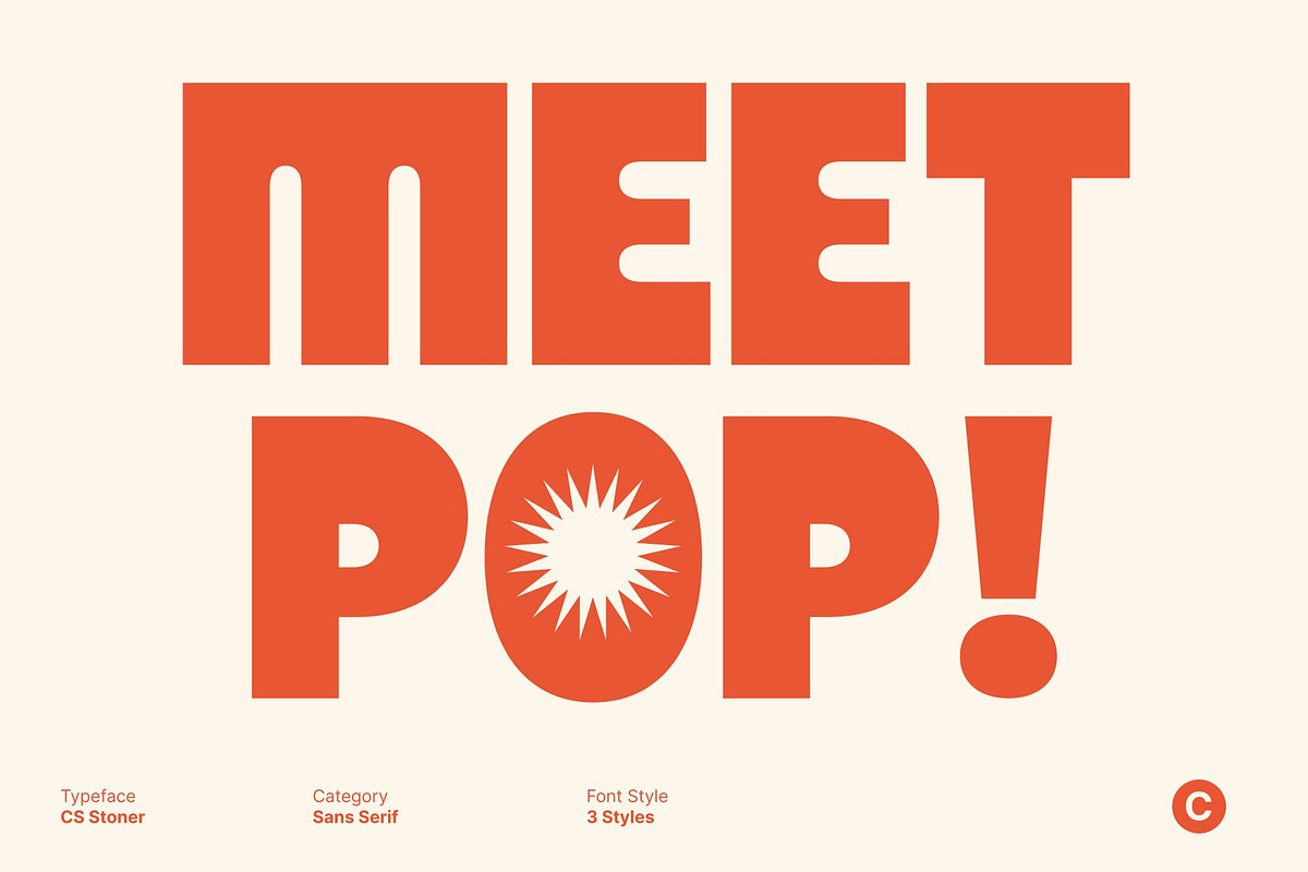 CS Stoner – Display Typeface, a Sans Serif Font by Craft Supply Co. (Photo 2 of 8)