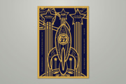 Elegant Art Deco Spaceship Flyer, a Flyer Template by ashenterprise (Thumbnail 1 of 3)