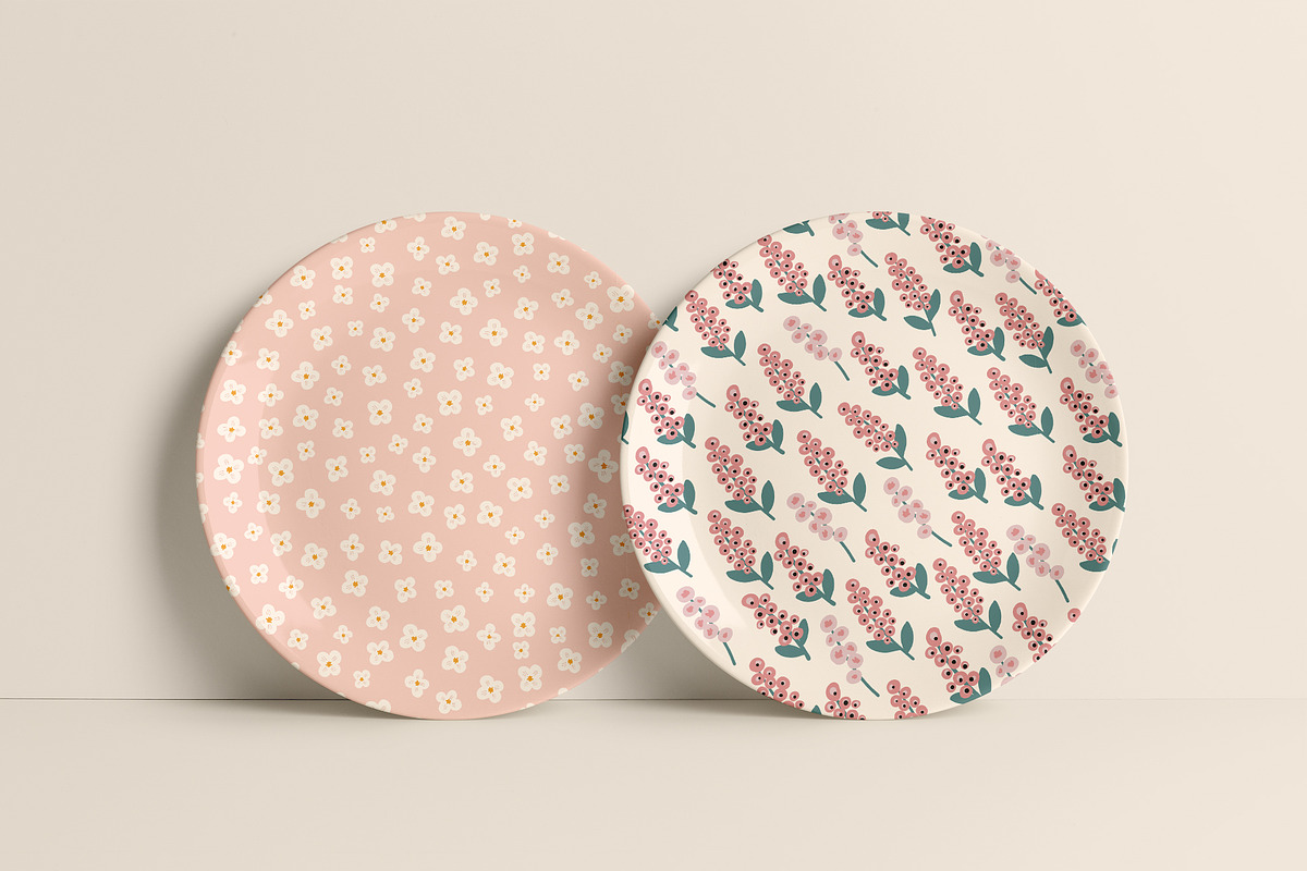Bright Florals, Flowers & patterns, a Background Graphic by Cozy pattern shop (Photo 10 of 11)