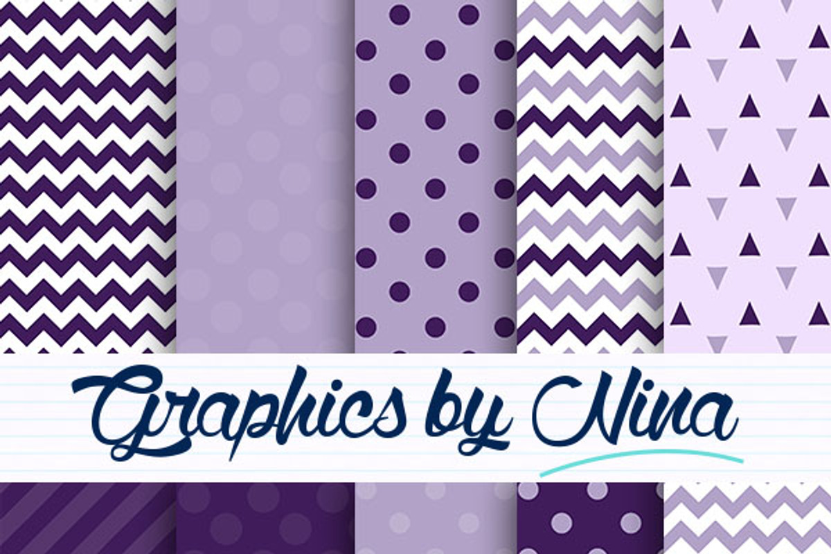 Violet and Purple digital papers