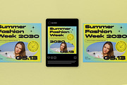Minimalist Summer Fashion Week Flye, a Flyer Template by graphicook (Thumbnail 3 of 4)