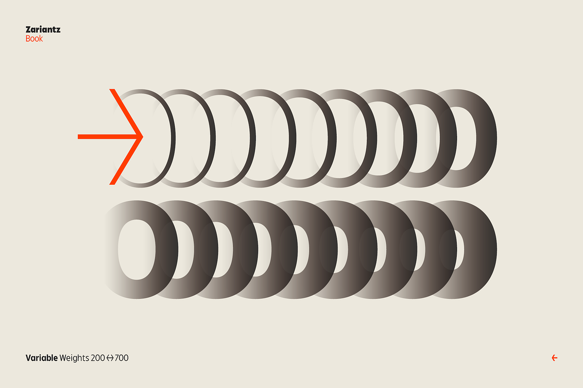 Zariantz Book, a Sans Serif Font by Unio Designs (Photo 4 of 17)