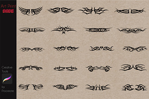 Tribal Tattoo Pack Stamps Abstract