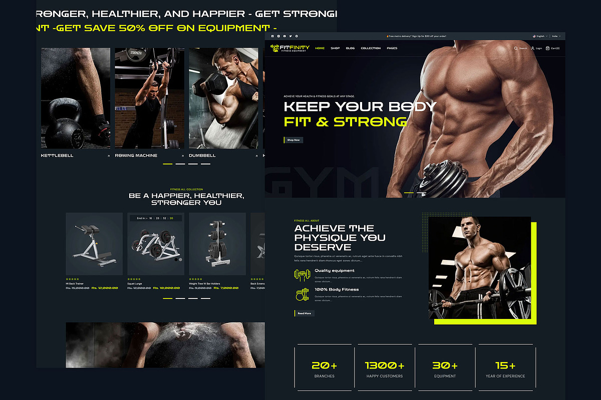 Gym Body Fitness | Shopify Theme, a Shopify Template by LogicGo Shopify Experts (Photo 5 of 5)