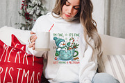 Funny Cute Snowman Png Christmas PNG, an Illustration by designcity5 (Thumbnail 2 of 8)