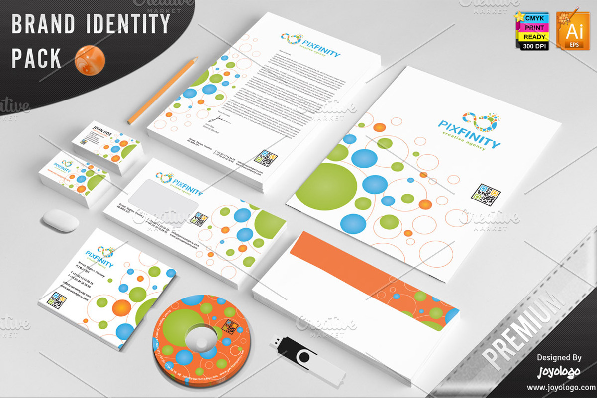 Pixel Dots Infinity Business Cards, a Business Card Template by joyologo (Photo 2 of 2)