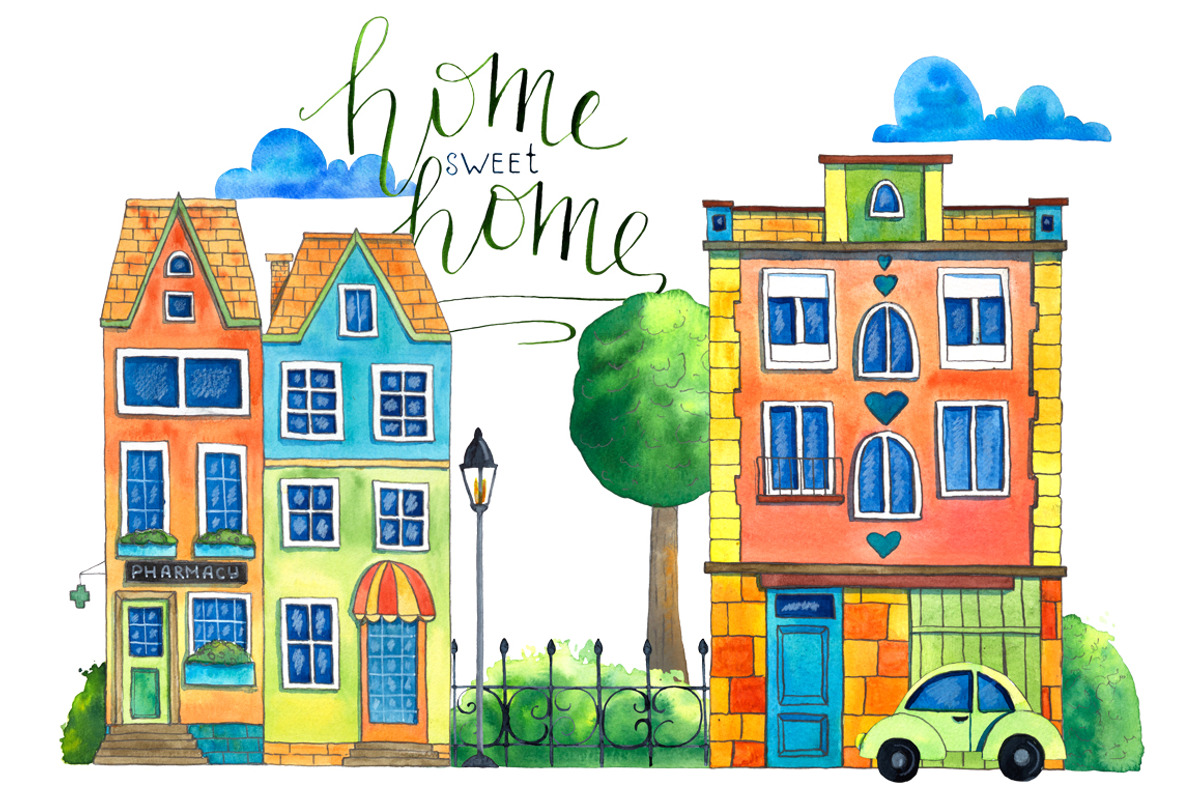 Happy Place Watercolor Set, an Illustration by Daria's Magic World (Photo 7 of 7)