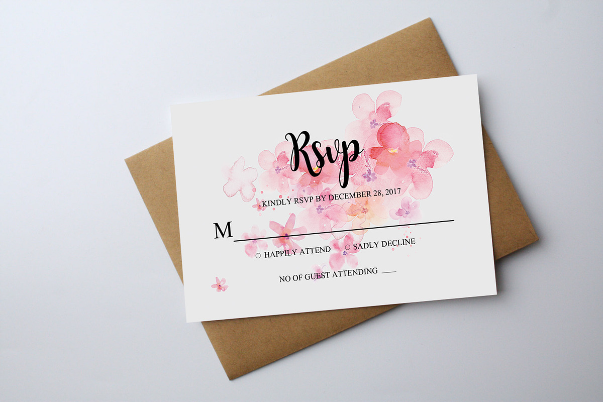 Baby Announcement Invitation Card, an Invitation Template by graphicforest (Photo 3 of 3)