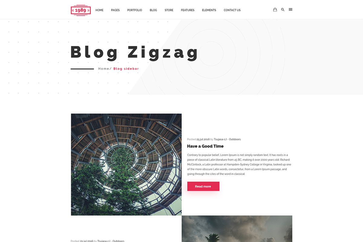 The 1989 - Modern Creative PSD, a Websites & App Template by Knighthemes (Photo 5 of 11)