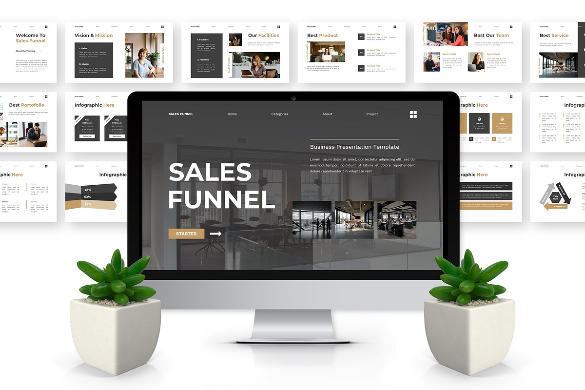 Sales Funnel - Business Keynote preview 6