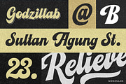 Relieve Vintage Script, a Script Font by Godzillab (Thumbnail 3 of 9)