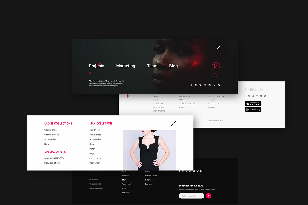 MOON01 UI KIT for Figma, an UI Kit Template by Newface (Photo 5 of 9)