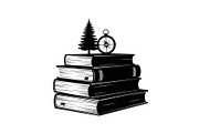 Vintage Book Stack Adventure Bundle, an Illustration by Designs_River (Thumbnail 8 of 31)