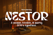 Nestor - Quirky Typeface, a Sans Serif Font by HipFonts (Thumbnail 1 of 9)