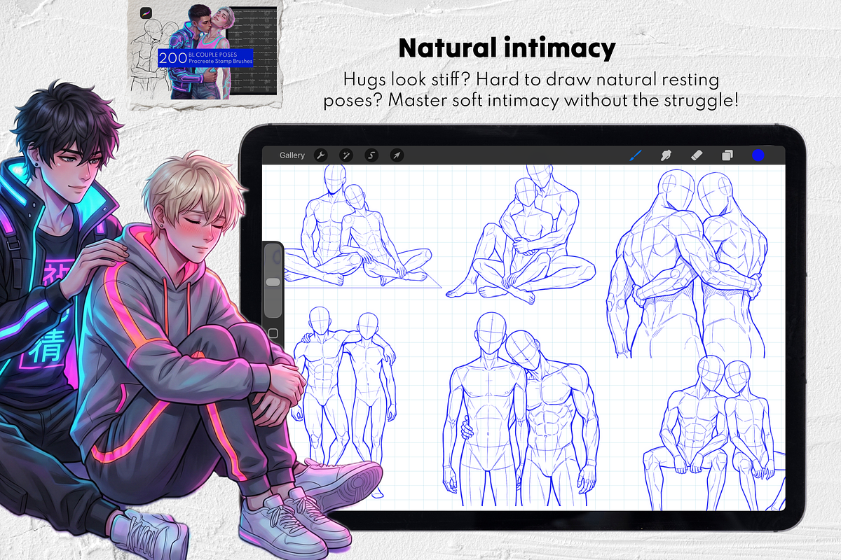 2000+ Procreate Body Bases Bundle, a Brush Add-On by Selentaori Studio (Photo 9 of 17)