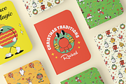 Christmas Groovy Illustration, a Seasonal Illustration by Kohesif Studio (Thumbnail 3 of 6)