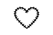 Stitched Heart Silhouette Vector Bun, an Illustration by Designs_River (Thumbnail 28 of 41)