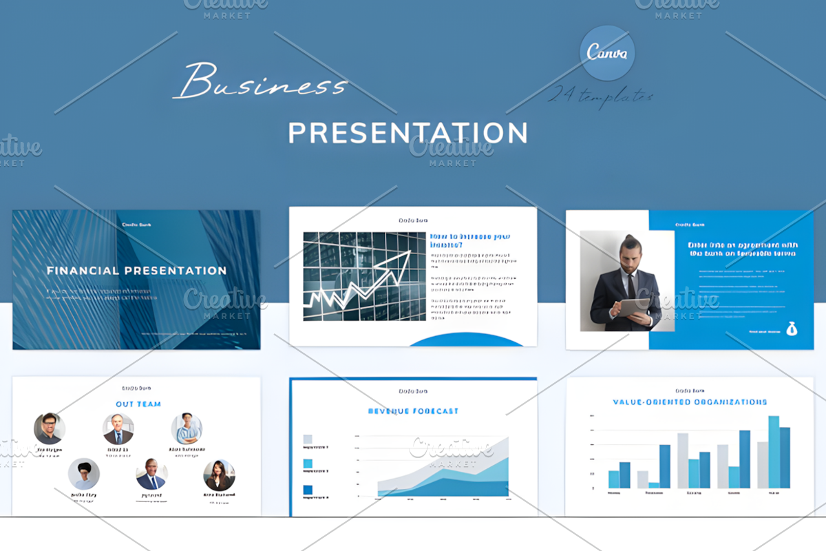Presentation Business Templates Canv, a Social Media Template by Ink Gallery (Photo 1 of 5)