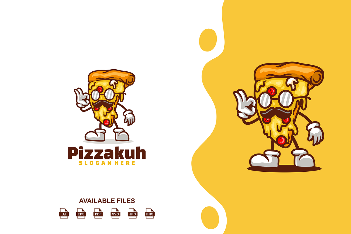 Pizza Logo, a Design Template by artchiles_design