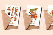 Naive Christmas. Clip arts & cards, a Seasonal Illustration by Renberrry.Store (Thumbnail 3 of 10)