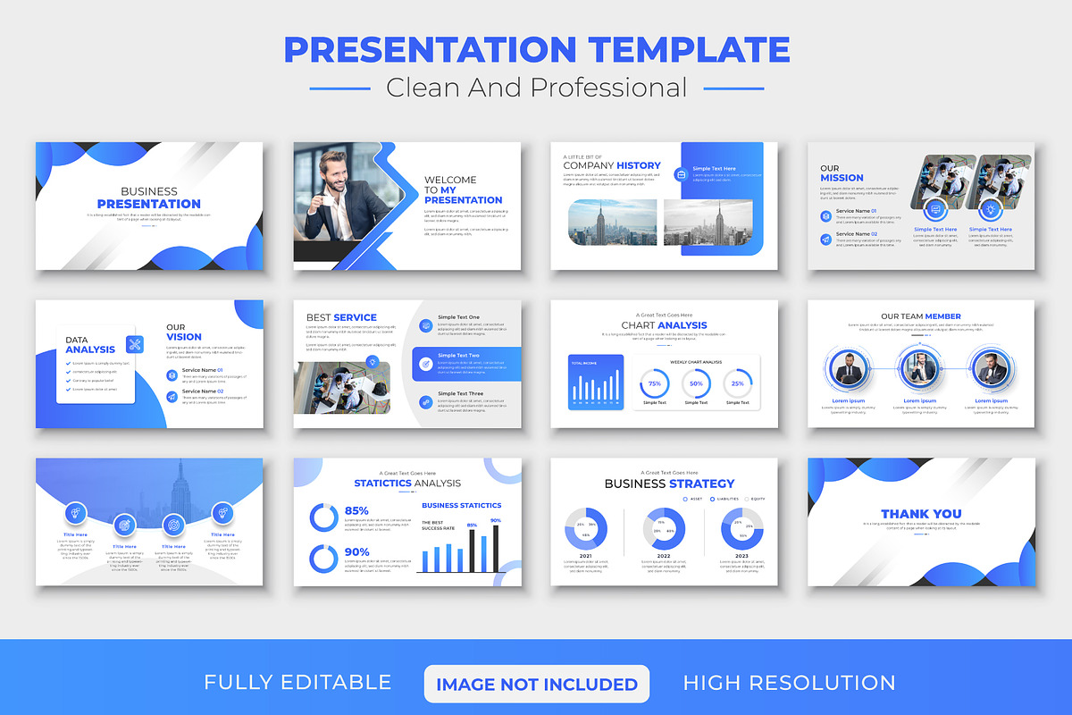 Corporate Marketing Plan Slides, a Presentation Template by pixelcreatx (Photo 4 of 5)