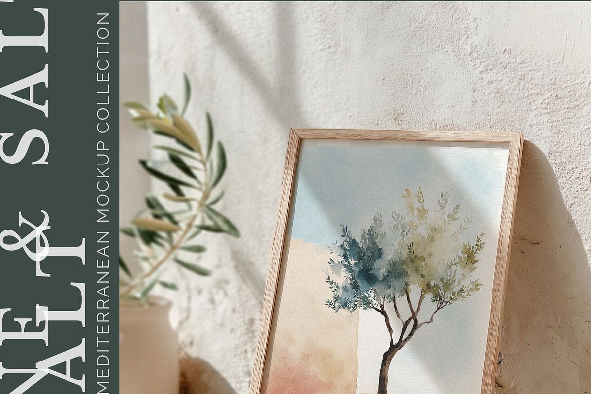 Mediterranean Frame & Card Mockups, a Household Mockup by NikiArts (Photo 4 of 18)