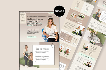 Coaching Sales page Website Template, a Websites & App Template by Field Digital