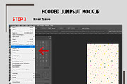 Baby Hooded Jumpsuit Mockup, a Hoody Mockup by Nora Gad (Thumbnail 4 of 19)