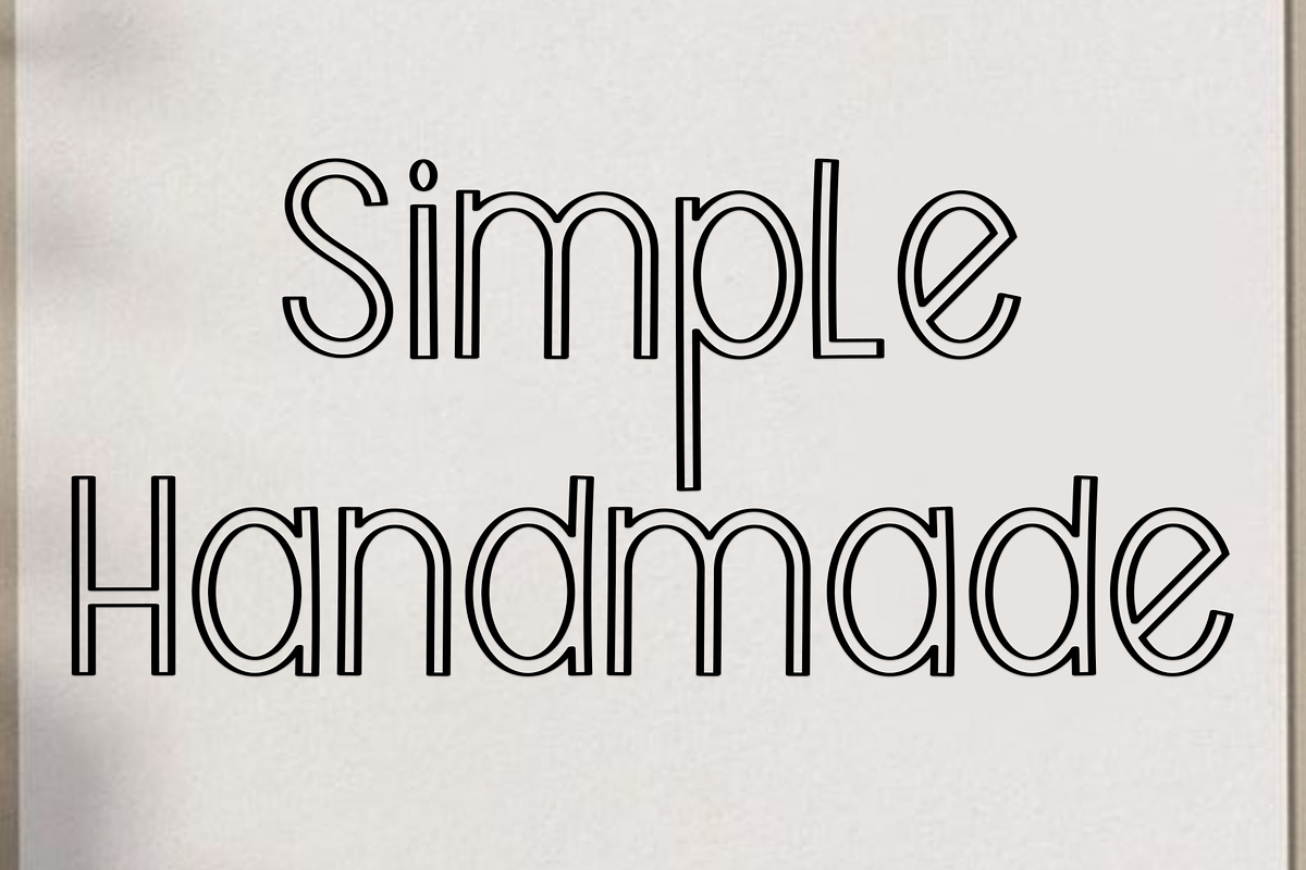 Stacked Outline, a Script Font by FreshTypeINK (Photo 3 of 7)