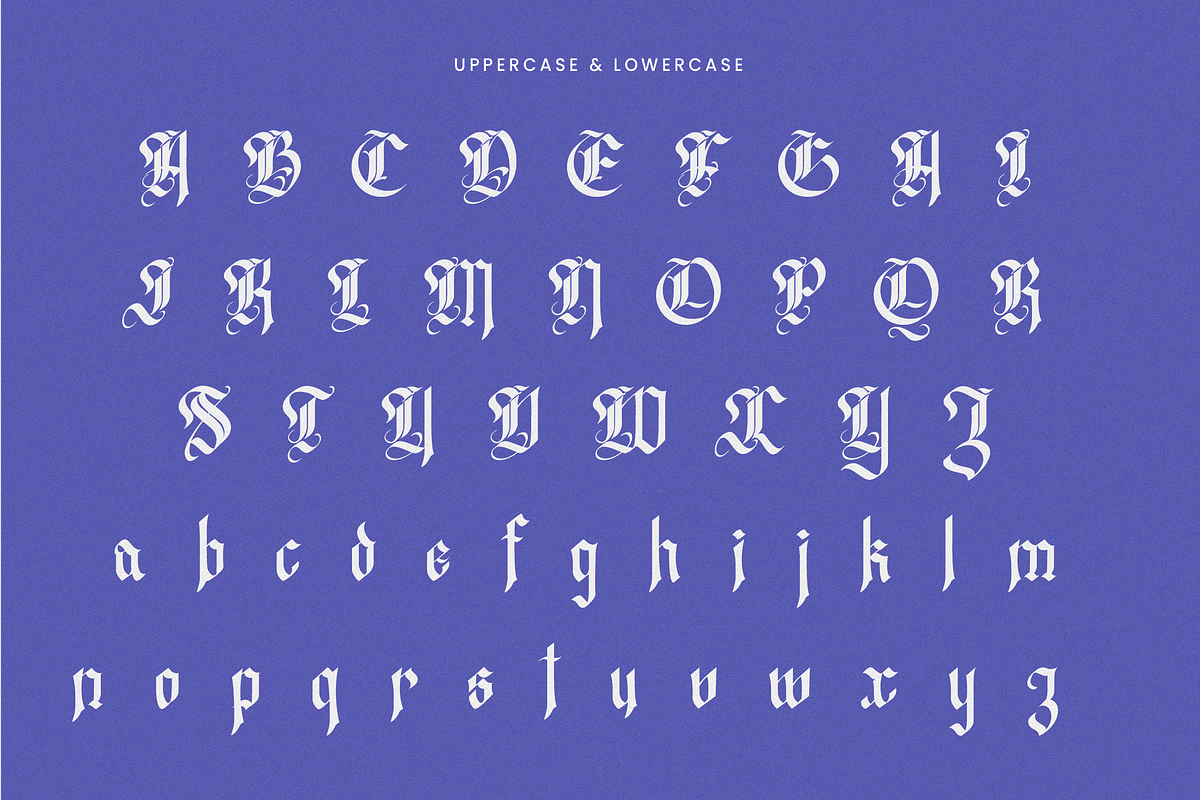 Westend Ridge - Blackletter Font, a Blackletter Font by Randi Irvan | Rvandtype (Photo 7 of 12)