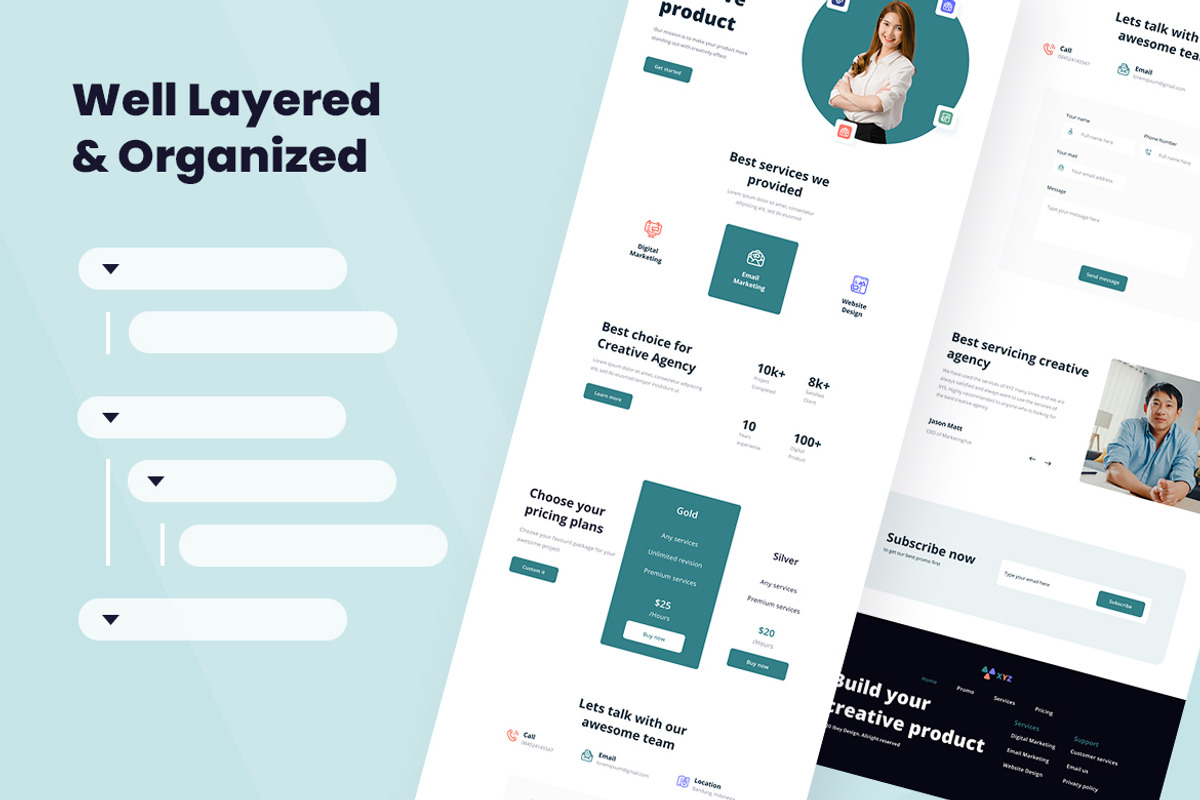 Creative Agency Web Design, a Websites & App Template by INSPR STD (Photo 4 of 6)