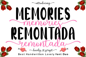Memories Remontada, a Handwritten Font by TM Type