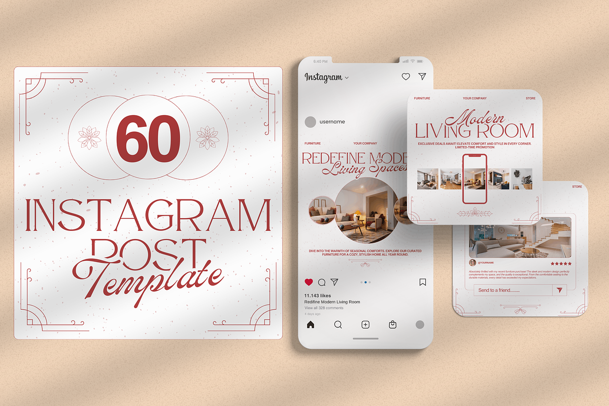 120 Furniture Instagram Template, a Social Media Template by Branding Victory STD (Photo 4 of 10)