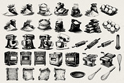 280 Vintage Bakery Illustrations, a Food Illustration by Nocturnal Wolf (Thumbnail 13 of 15)
