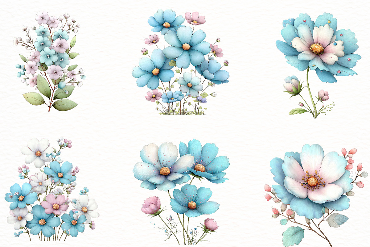 Spring wildflower clipart, an Illustration by Designworld (Photo 2 of 8)