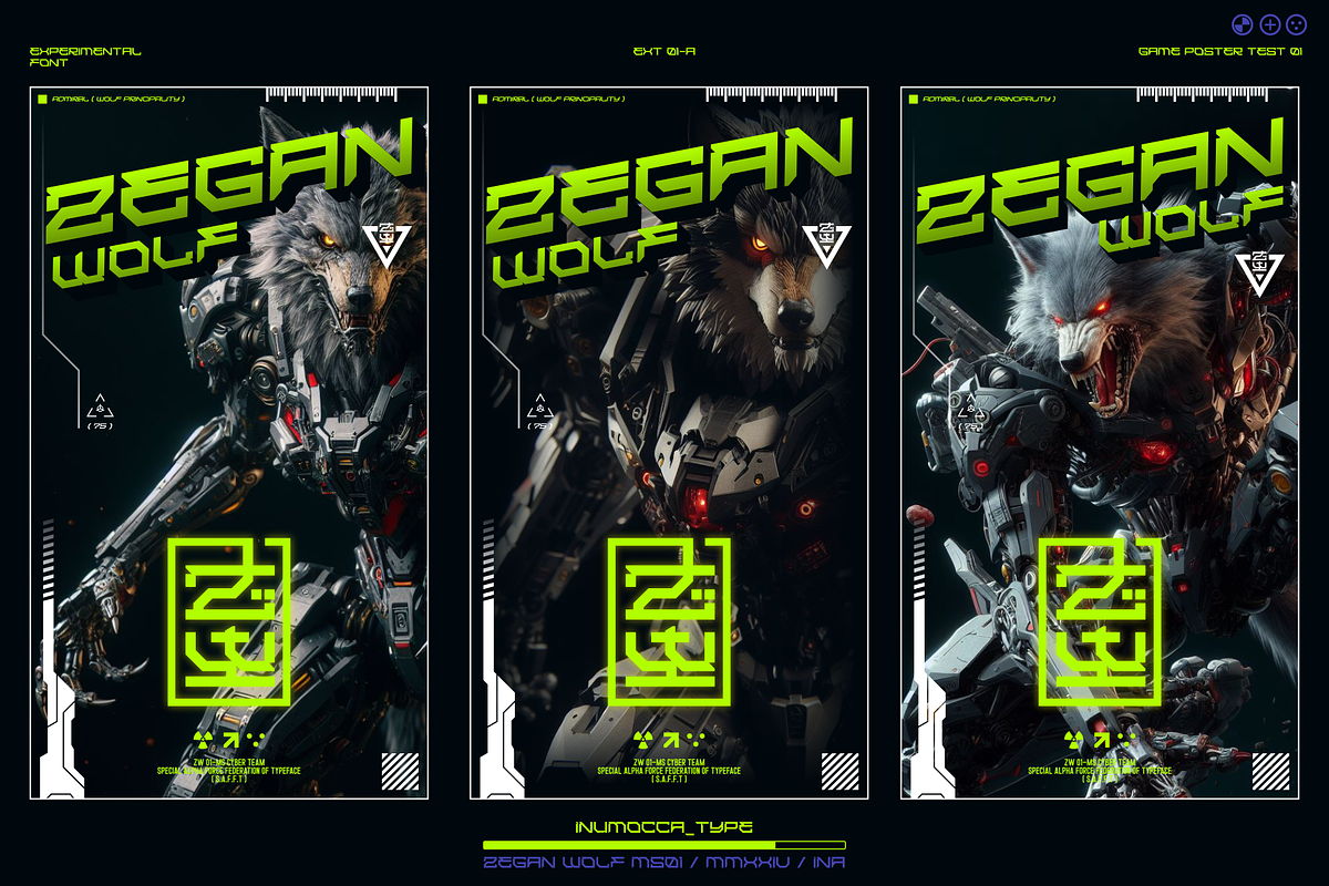 Zegan Wolf, a Sans Serif Font by inumocca_type (Photo 6 of 13)