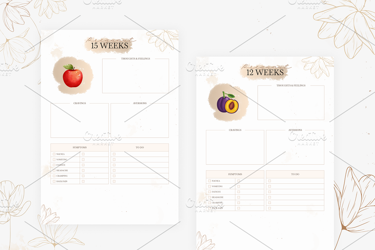 Printabel My Pregnancy Planner, a Stationery Template by Digital_Mind (Photo 4 of 10)