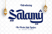 Salamy - An Arabic Style Typeface, a Handwritten Font by Afkari Studio (Thumbnail 1 of 12)