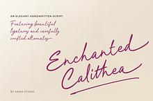 Enchanted Calithea - An Elegant Font